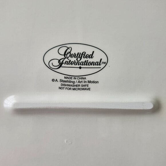 Certified International Happy Holidays Rectangle Serving Platter 12 " × 16" - Picture 3 of 7